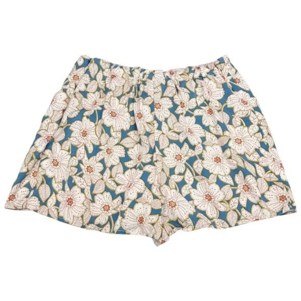Anthropologie Georgine Floral Skirted Shorts Tie Front XS - Picture 4 of 5